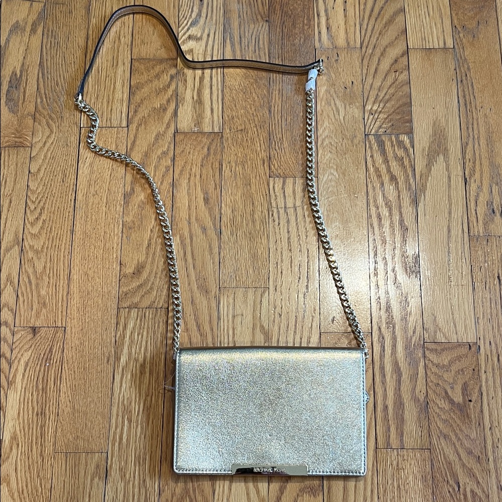 Brand NEW Michael Kors Gold Crossbody Bag